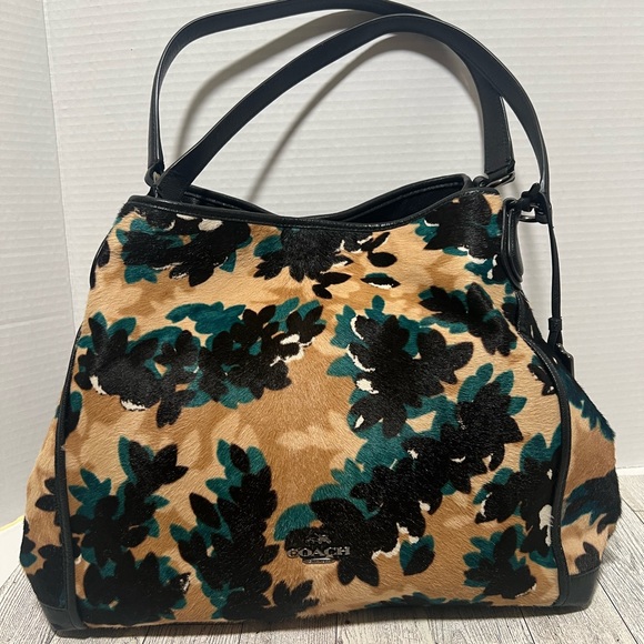 Coach Handbags - Coach Edie calf hair satchel purse multi colored